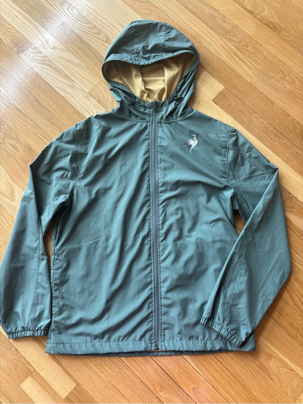 Le Coq Sportif Hooded Windbreaker Jacket - Green - unisex